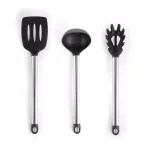 MegaChef 14-Piece Gray Silicone and Stainless Steel Kitchen Utensil Set thumbnail 4