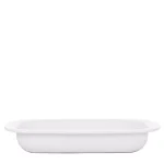 Golden Rabbit Solid White 4.5 qt. Enamelware Baking Pan thumbnail 1