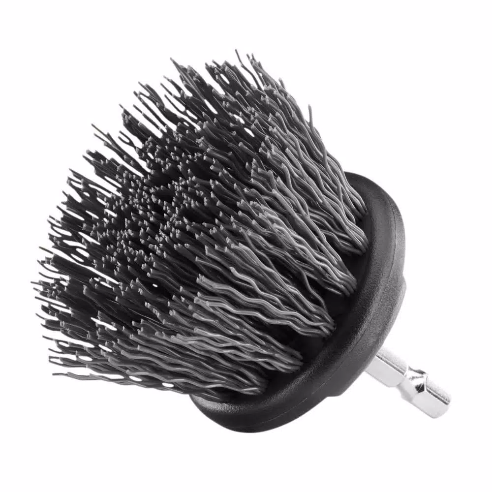 RYOBI Hard Bristle Brush Cleaning Kit, 2-Piece Hex Shank Set