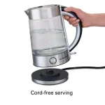 Hamilton Beach 1.7L Modern Glass Electric Kettle with Stainless Steel Accents thumbnail 3