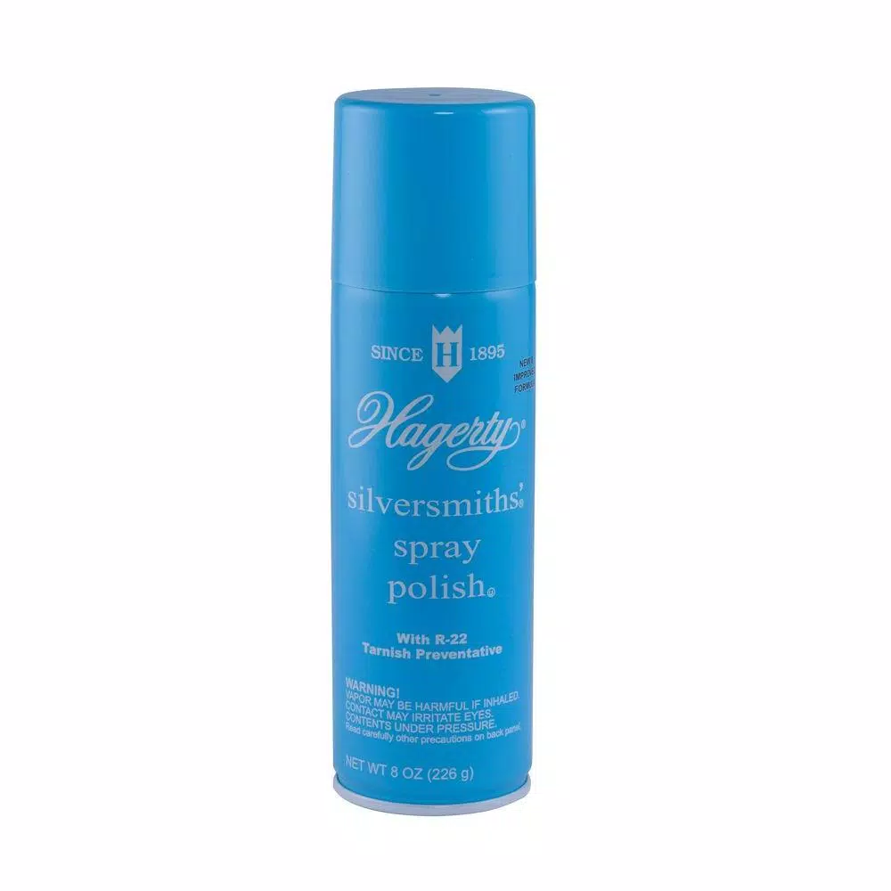 Hagerty Silversmiths Spray Polish, 8 oz. - Non-Abrasive Silver and Silver Plate Cleaner
