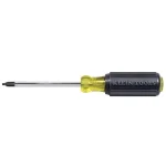 Klein Tools #2 Square Recess Robertson Tip Screwdriver with 4 in. Round Shank and Cushion Grip thumbnail 1