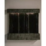 Unbranded XBrand 29 in. Natural Grey Polyresin Wall Fountain with LED Light Belt for Indoor/Outdoor Use thumbnail 3