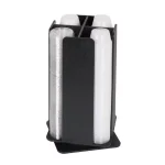 Unbranded RCLO Series 4-Section Revolving Countertop Portion Cup and Lid Organizer - Black thumbnail 2
