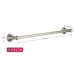 Delta Crestfield 24 in. Single Towel Bar in Brushed Nickel thumbnail 7