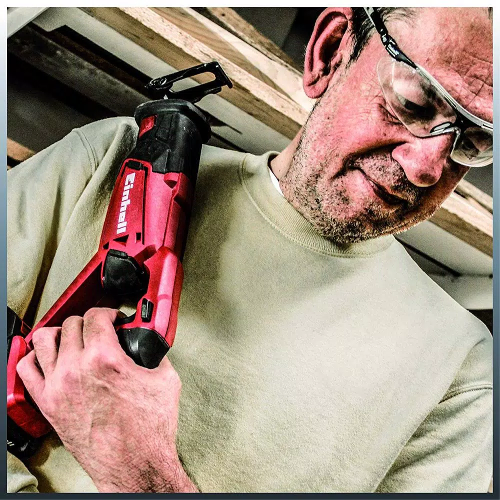 Einhell PXC 18V Cordless Reciprocating Saw, 2600 SPM, 1 in. Stroke with 6 in. Wood Blade (Tool Only)