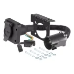 CURT Dual-Output 6-Way Round and 4-Way Flat Trailer Wiring Adapter for USCAR Connectors thumbnail 4