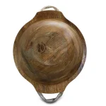 Gibson Elite Philomena 13 in. Wood Enameled Serving Bowl with Floral Design thumbnail 2