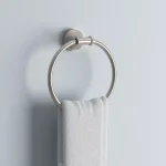 Delta Phoebe Brushed Nickel Towel Ring - Transitional Hand Towel Holder thumbnail 7