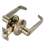 Toledo Fine Locks Antique Brass Privacy Lever Door Lockset thumbnail 1