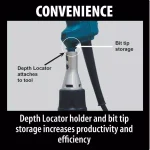 Makita 6 Amp 4000 RPM 1/4 in. Corded Drywall Screw Gun thumbnail 11