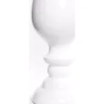 Uniquewise 30 in. White Modern Fiberglass Goblet Shape Floor Vase thumbnail 3