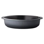 BergHOFF GEM 3 Qt. Stoneware Round Baking Dish, Grey Enamel Casserole Pan thumbnail 1