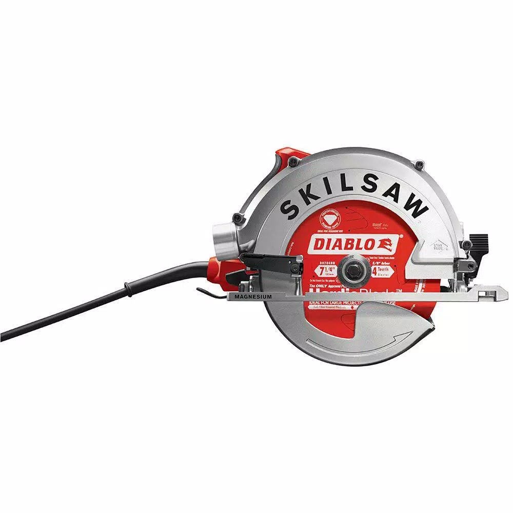 SKILSAW 7-1/4 in. 15 Amp Sidewinder Corded Circular Saw for Fiber Cement with Diablo Blade
