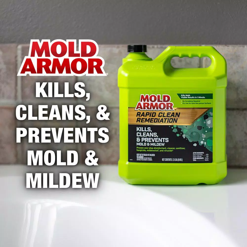 Mold Armor Rapid Clean Remediation Mold Remover & Disinfectant, 2.5 Gallon