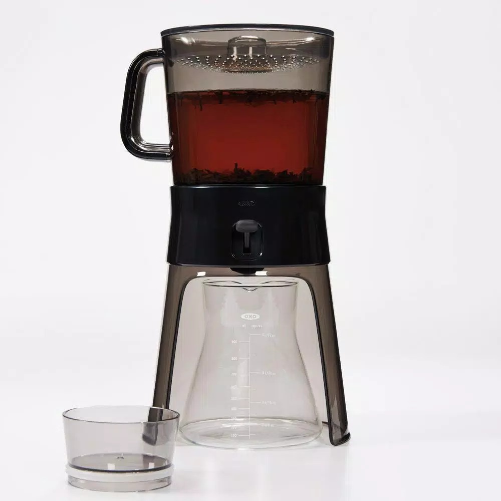 OXO Good Grips 4-Cup Cold Brew Drip Coffee Maker with Stainless Steel Filter, Gray