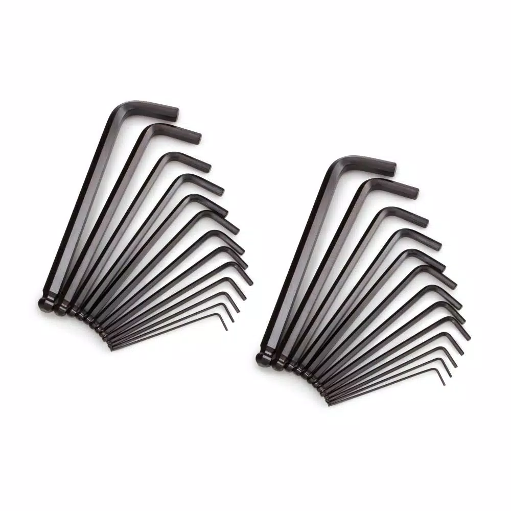 TEKTON 26-Piece Long Arm Ball End Hex Key Wrench Set, Inch and Metric