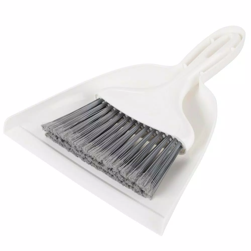 Libman 10 in. Whisk Broom and Dustpan Set, Gray