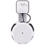 Wasserstein AC Outlet Wall Mount for Echo Dot (3rd Gen) - Flexible Smart Speaker Holder (2-Pack, White) thumbnail 4