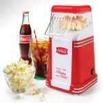 Nostalgia Coca-Cola 8-Cup Hot Air Popcorn Maker, Red Countertop Popcorn Popper thumbnail 3