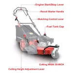 PowerSmart Power Smart PSM2020 20 in. 170 cc Gas Self-Propelled 3-in-1 Walk Behind Lawn Mower thumbnail 6