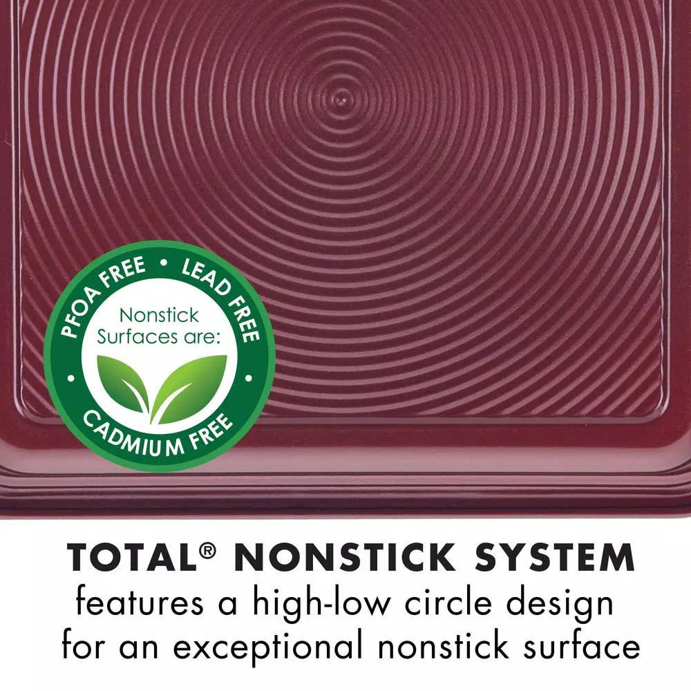 Circulon Nonstick Bakeware Cookie Pan, 10-Inch x 15-Inch, Merlot
