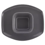 Rachael Ray Cityscapes Ceramic Hot Chip and Dip Set, Dark Sea Salt Gray thumbnail 2