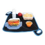 FLATBOX Original Black and Blue Neoprene Lunch Bag and Placemat Set thumbnail 4