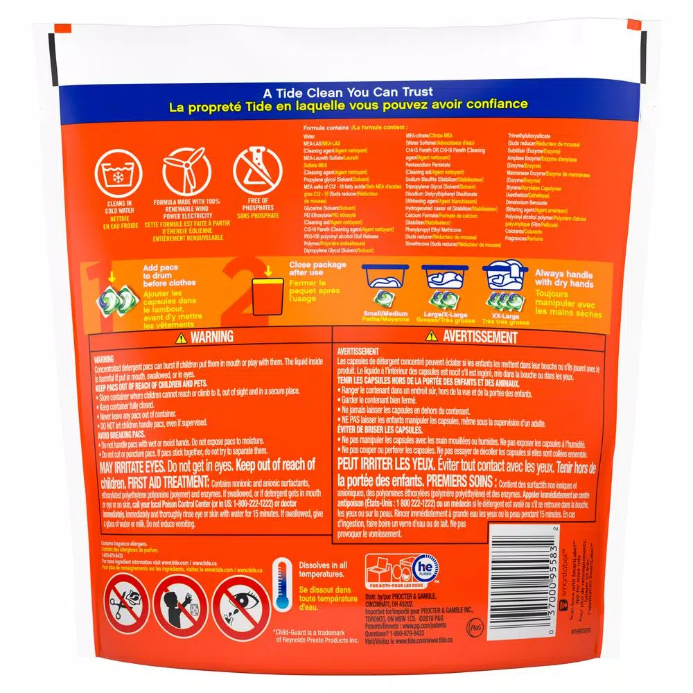 Tide PODS Spring Meadow Laundry Detergent Pods, 20-Count (6-Pack)