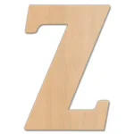 Jeff McWilliams Designs 23 in. Oversized Unfinished Wood Letter (Z) - Industrial Style Wall Decor thumbnail 1