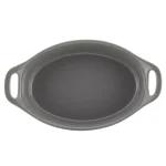 Rachael Ray 1.5 Qt. Gray Ceramic Oval Baker thumbnail 2