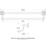 Delta Porter 24 in. Double Towel Bar, Oil Rubbed Bronze thumbnail 9