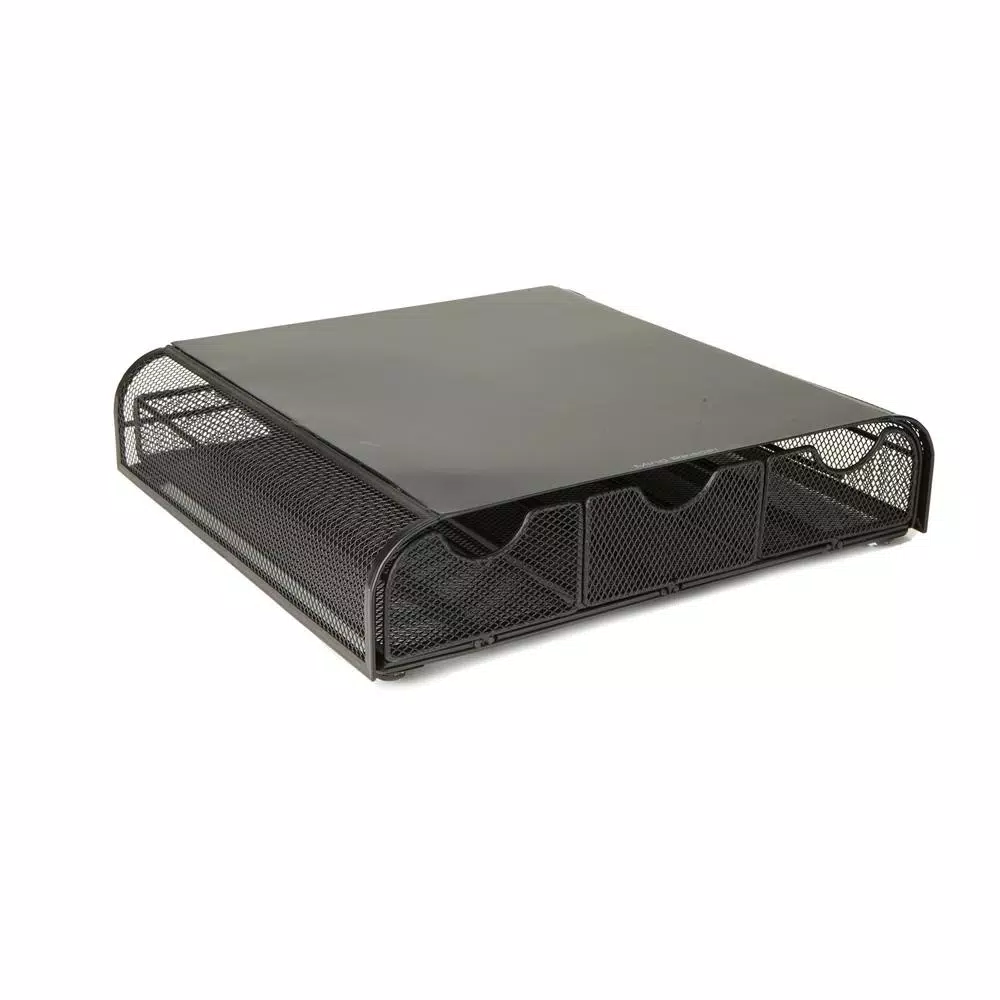 Mind Reader 36-Capacity Black Metal Mesh Coffee Pod Storage Drawer Organizer