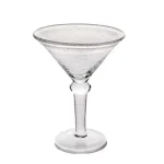Abigails St. Remy Bubble Martini Glass Set, Clear Glass, 8 oz (Set of 4) thumbnail 1