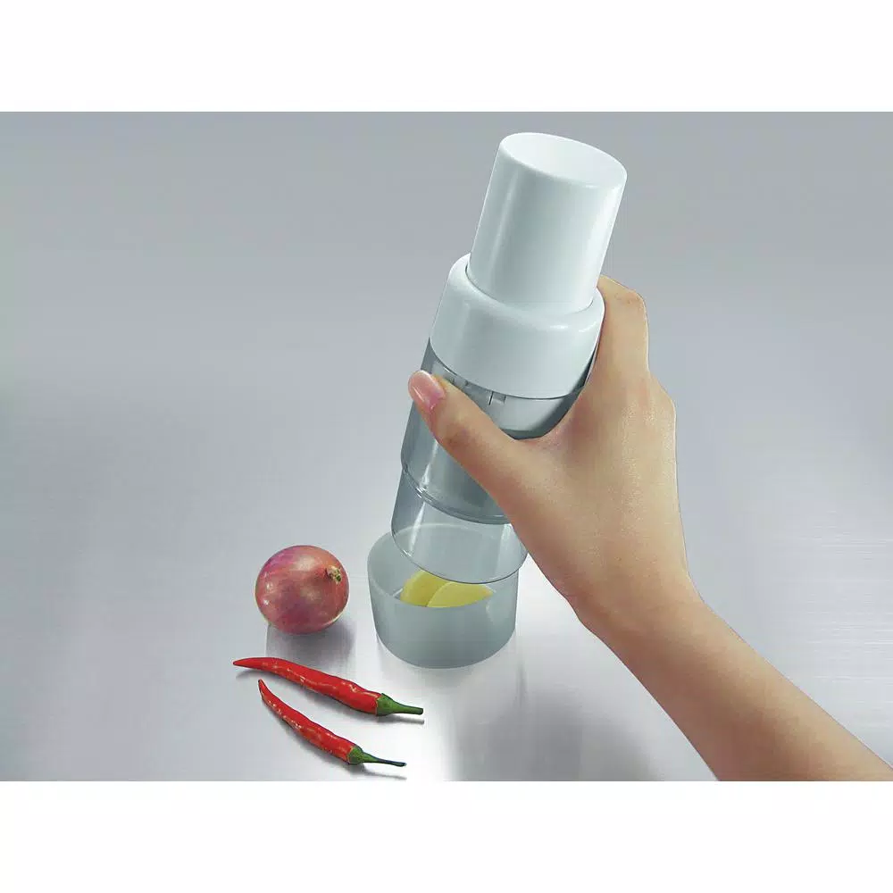 Simposh Mini Chopper - Compact Manual Food Processor with Stainless Steel Blades