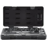 GEARWRENCH 1/2 in. Drive 6-Point SAE Ratchet and Socket Set, 15-Piece thumbnail 2