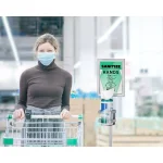 Alpine Industries 60.5 in. Sanitizing Wipes Dispenser Stand with 2-Sided Sign Holder thumbnail 8