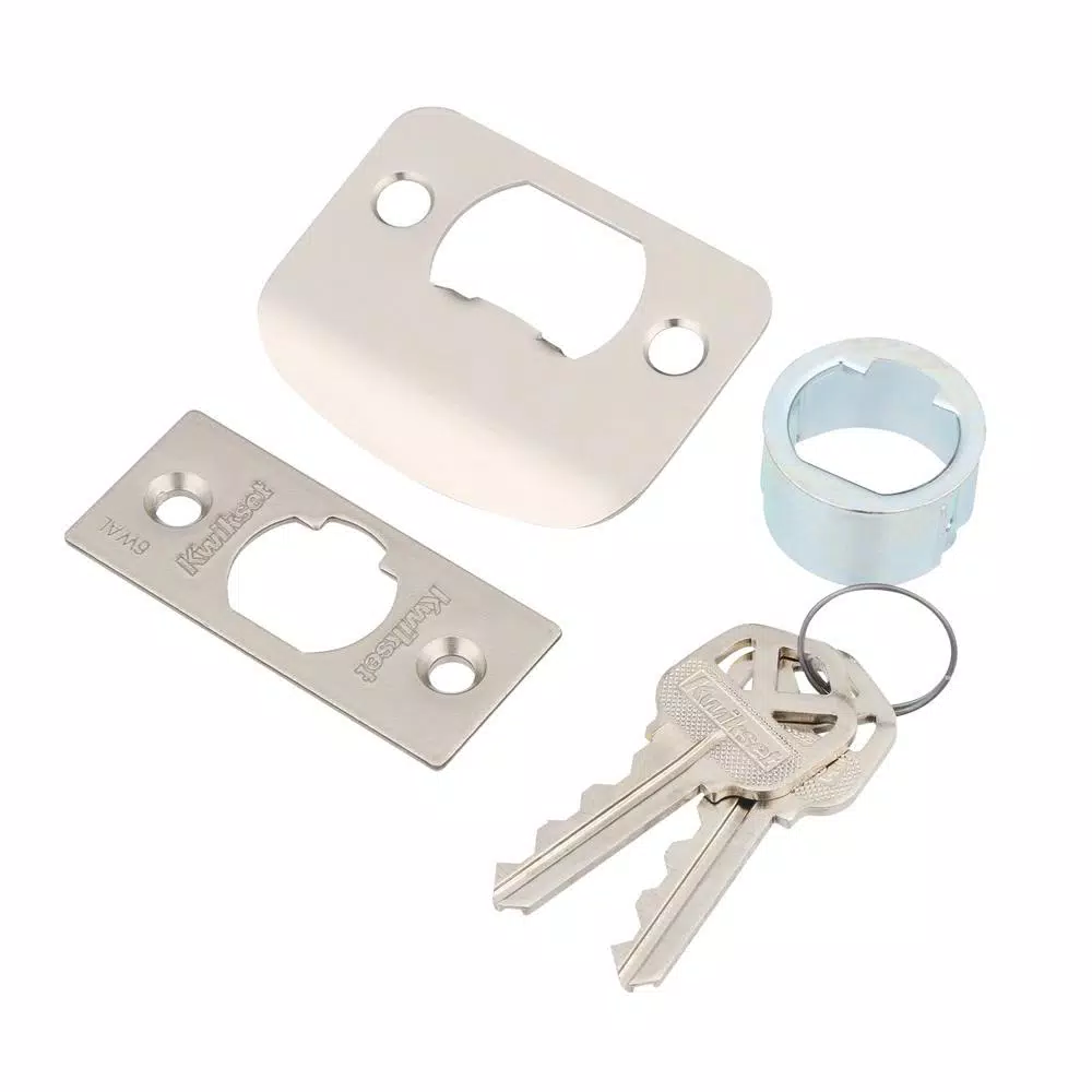 Kwikset Avalon Satin Nickel Entry Door Lever with SmartKey Security