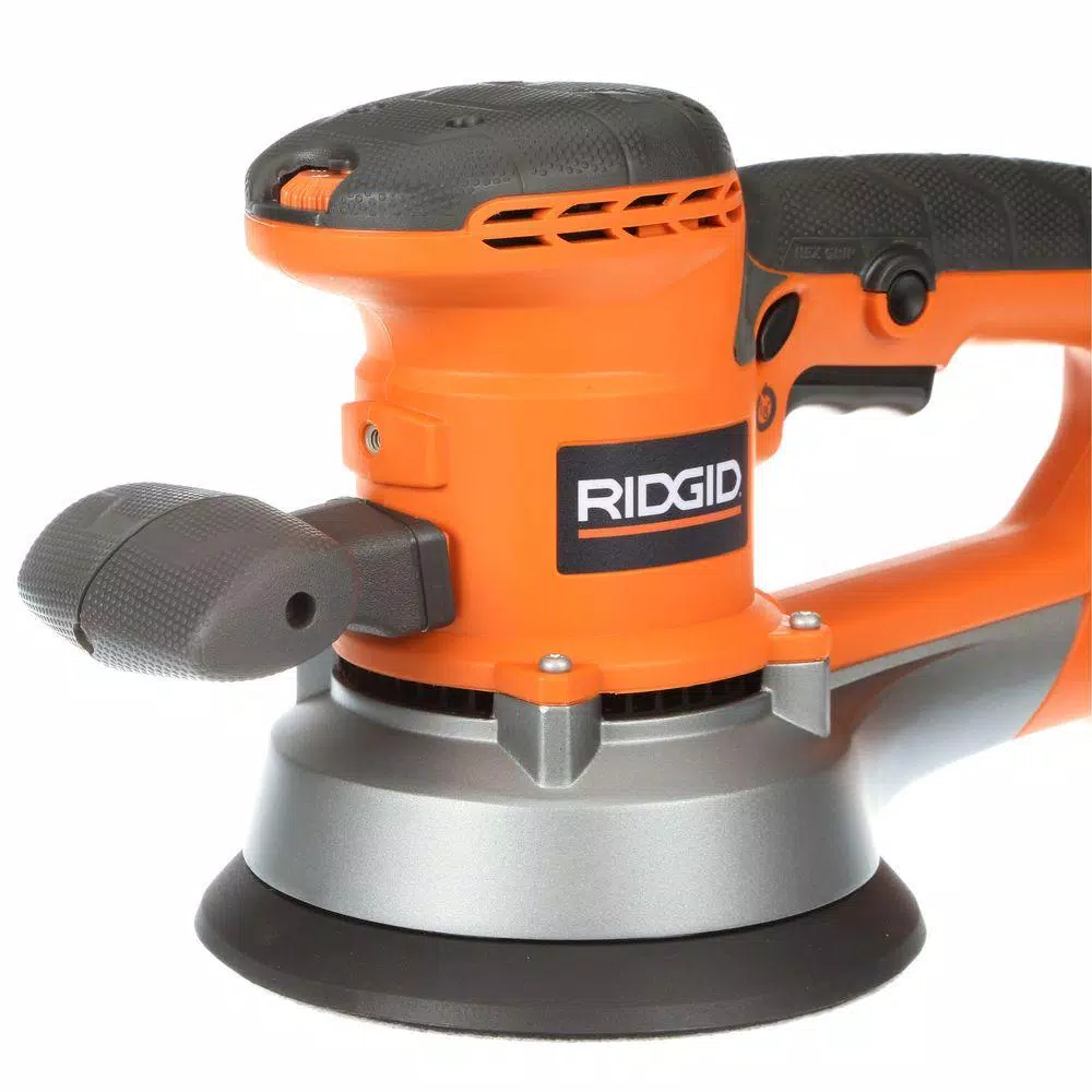 RIDGID 6 in. Variable-Speed Dual Random Orbital Sander, 4 Amp Corded