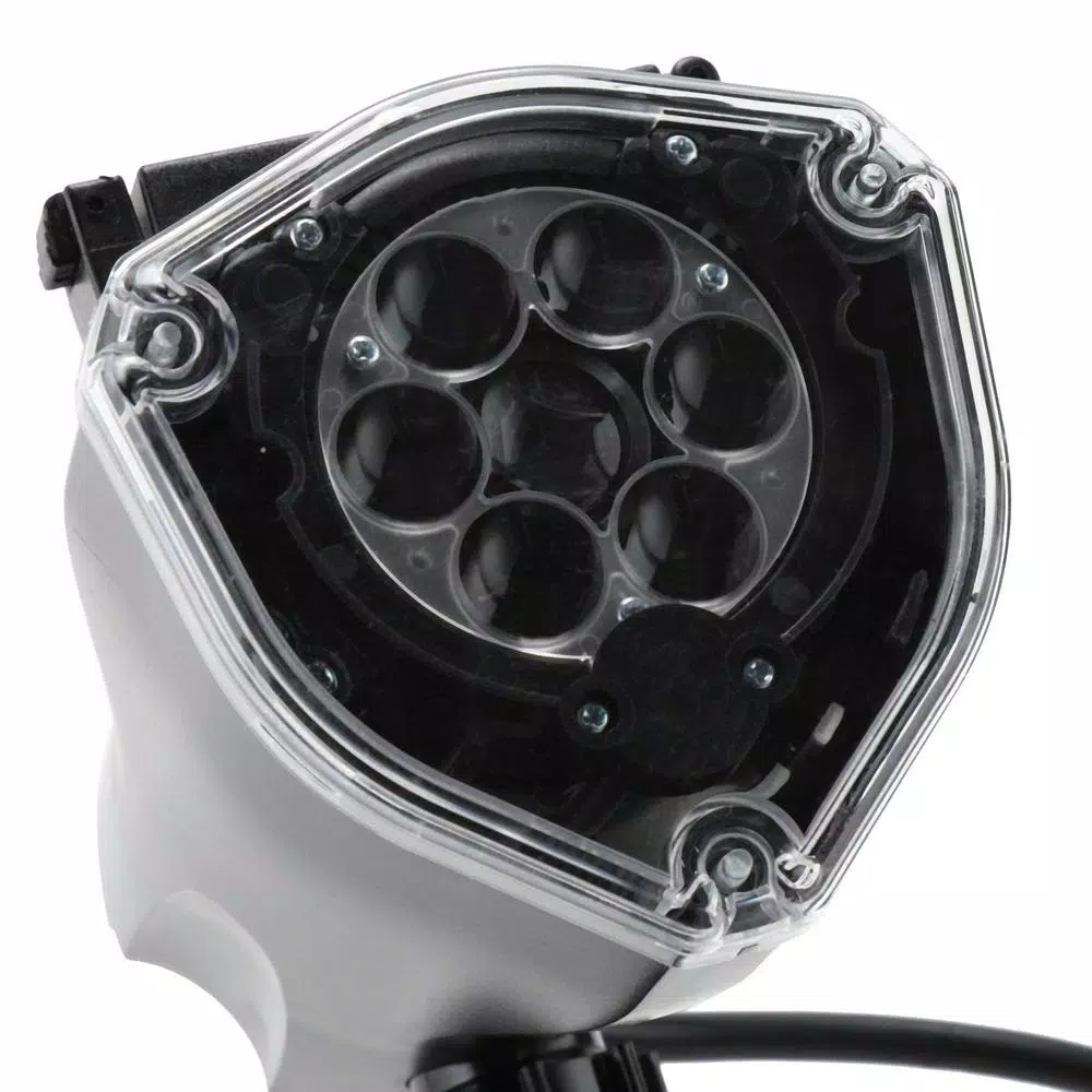 LightShow White Strobing Snowflake LED Holiday Projection Stake Projector