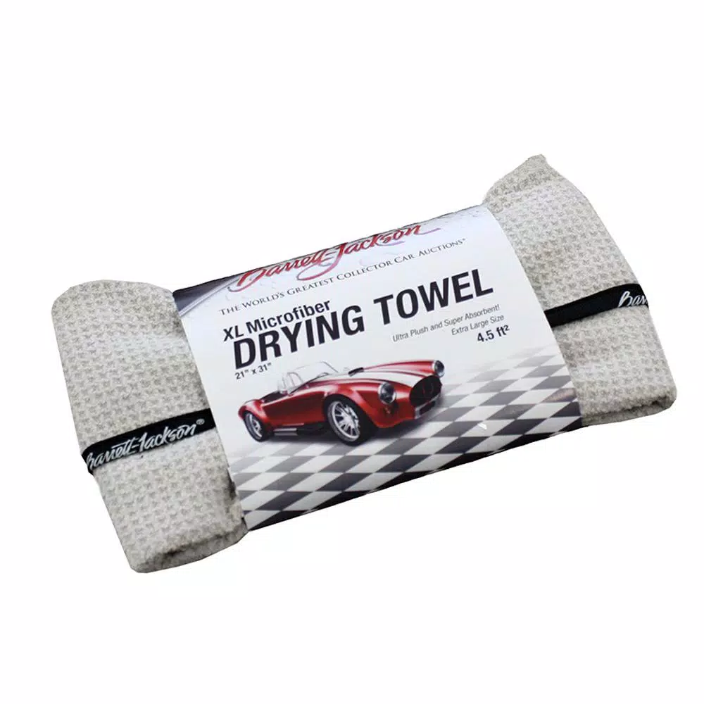 Barrett-Jackson Wash and Dry Car Care Kit with Microfiber Mitt and Towels