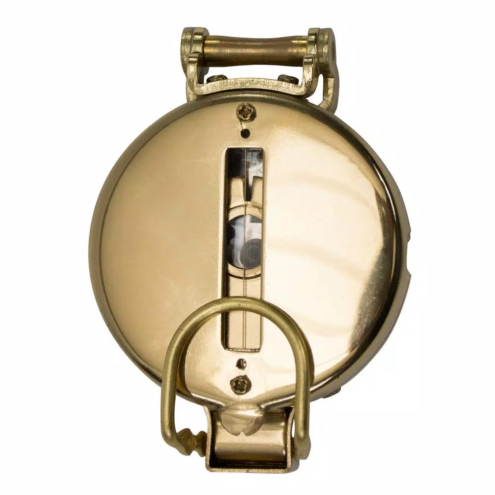 UST Heritage Lensatic Compass with Liquid Interior and Brass Case