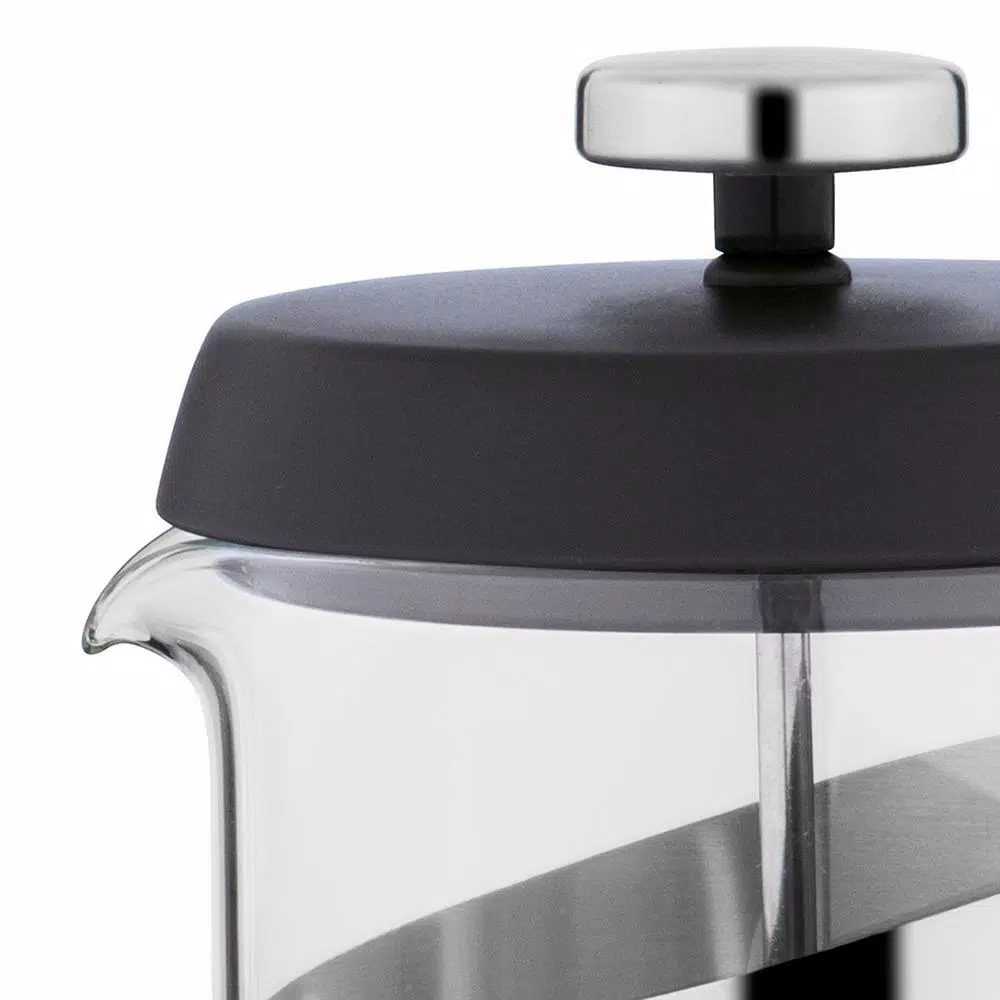BergHOFF Essentials 3.4 Cup Stainless Steel and Glass French Press Coffee and Tea Maker