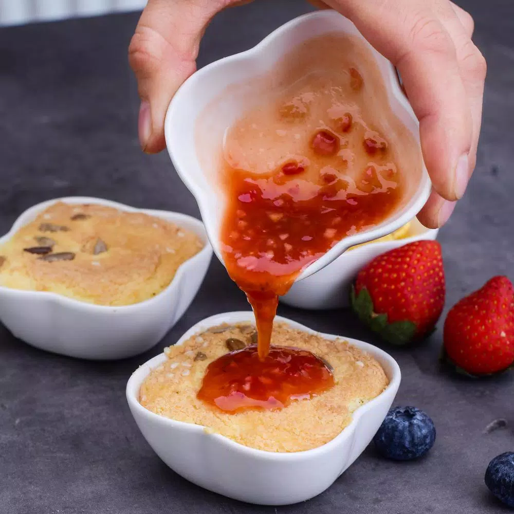 MALACASA 3 in. White Porcelain Ramekins Set of 12, Ceramic Serving Bowls for Creme Brulee and Dipping Sauces