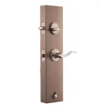 Copper Creek Heritage Antique Nickel Handleset with Waverlie Lever Trim thumbnail 4