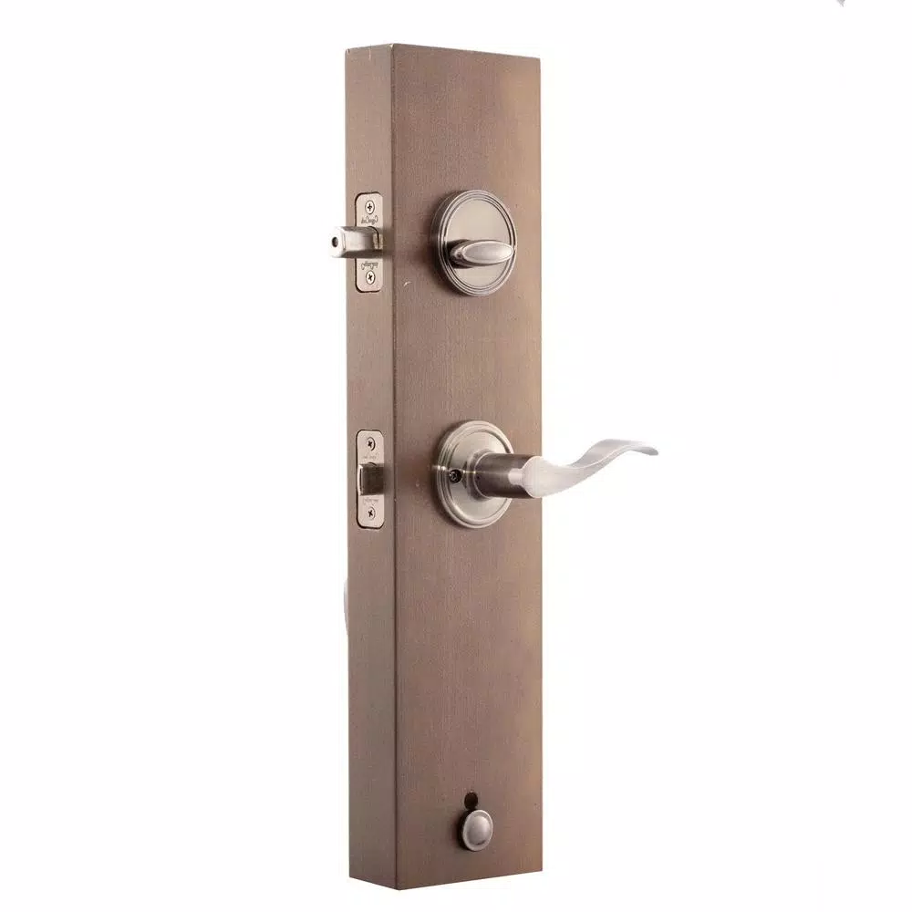 Copper Creek Heritage Antique Nickel Handleset with Waverlie Lever Trim