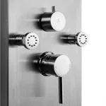 AKDY 65 in. Stainless Steel 8-Jet Rainfall Waterfall Shower Panel System with Handheld Wand thumbnail 9