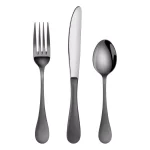 Artaste Rain 36-Piece 18/10 Stainless Steel Flatware Set, Black Titanium Finish, Service for 12 thumbnail 1