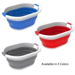 Lavish Home Gray Collapsible Multi-Use Laundry Basket with Comfort Grip Handles thumbnail 6