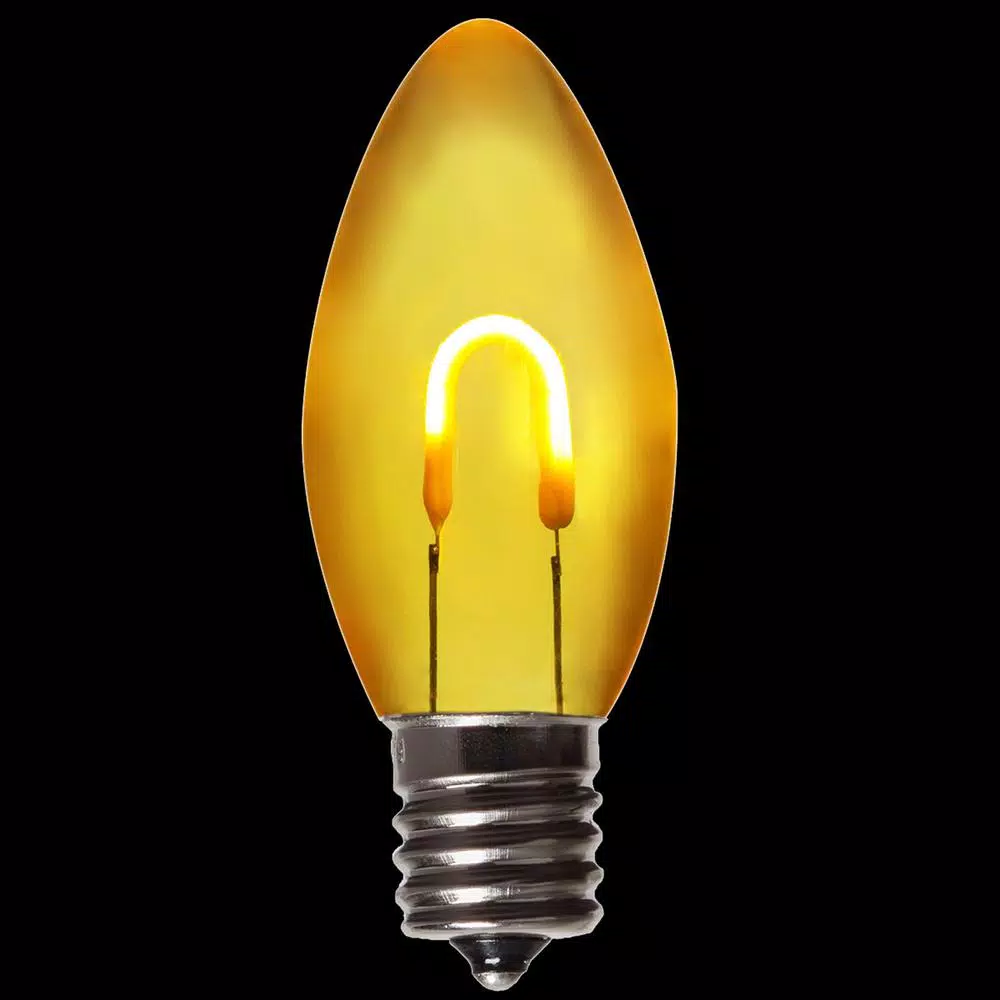 Wintergreen Lighting FlexFilament C9 LED Shatterproof Gold Vintage Edison Bulbs (5-Pack)